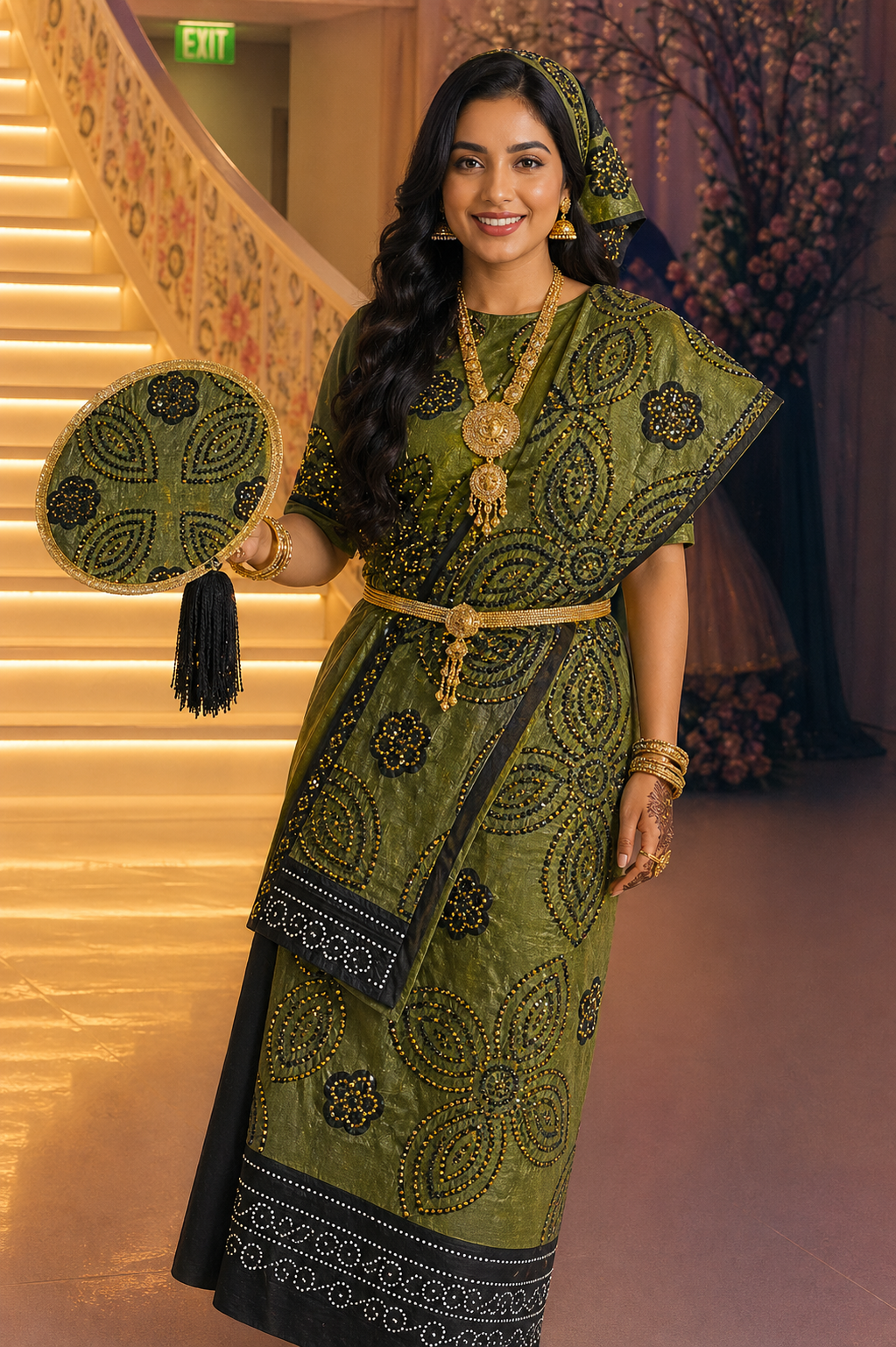 Olive - Green Shaash Set