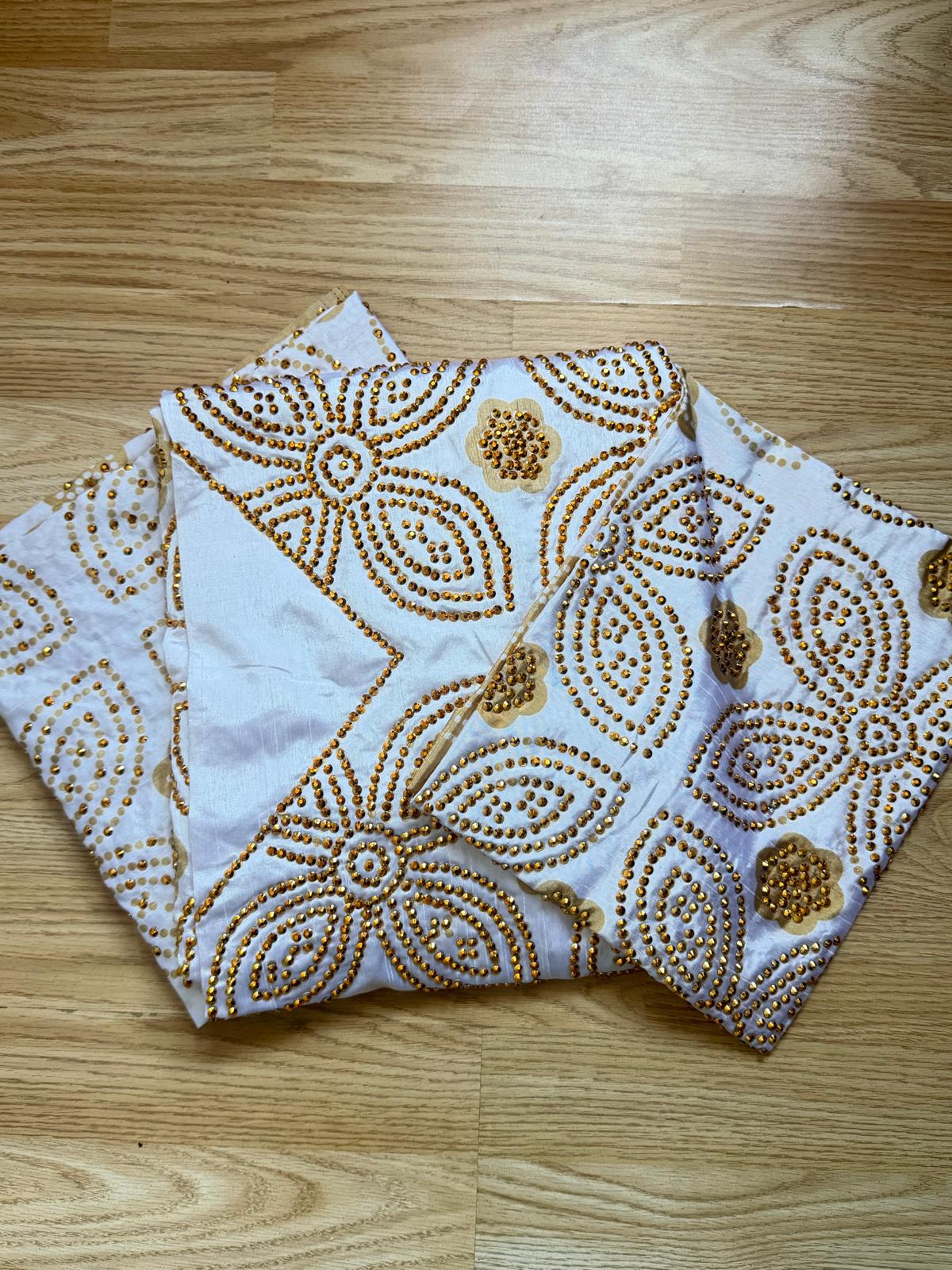 White and Gold Bridal set